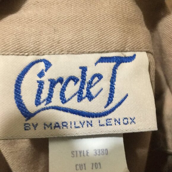 Circle T vintage midi/maxi skirt metal and rawhide accents on skirt size 11/12 - Picture 5 of 6